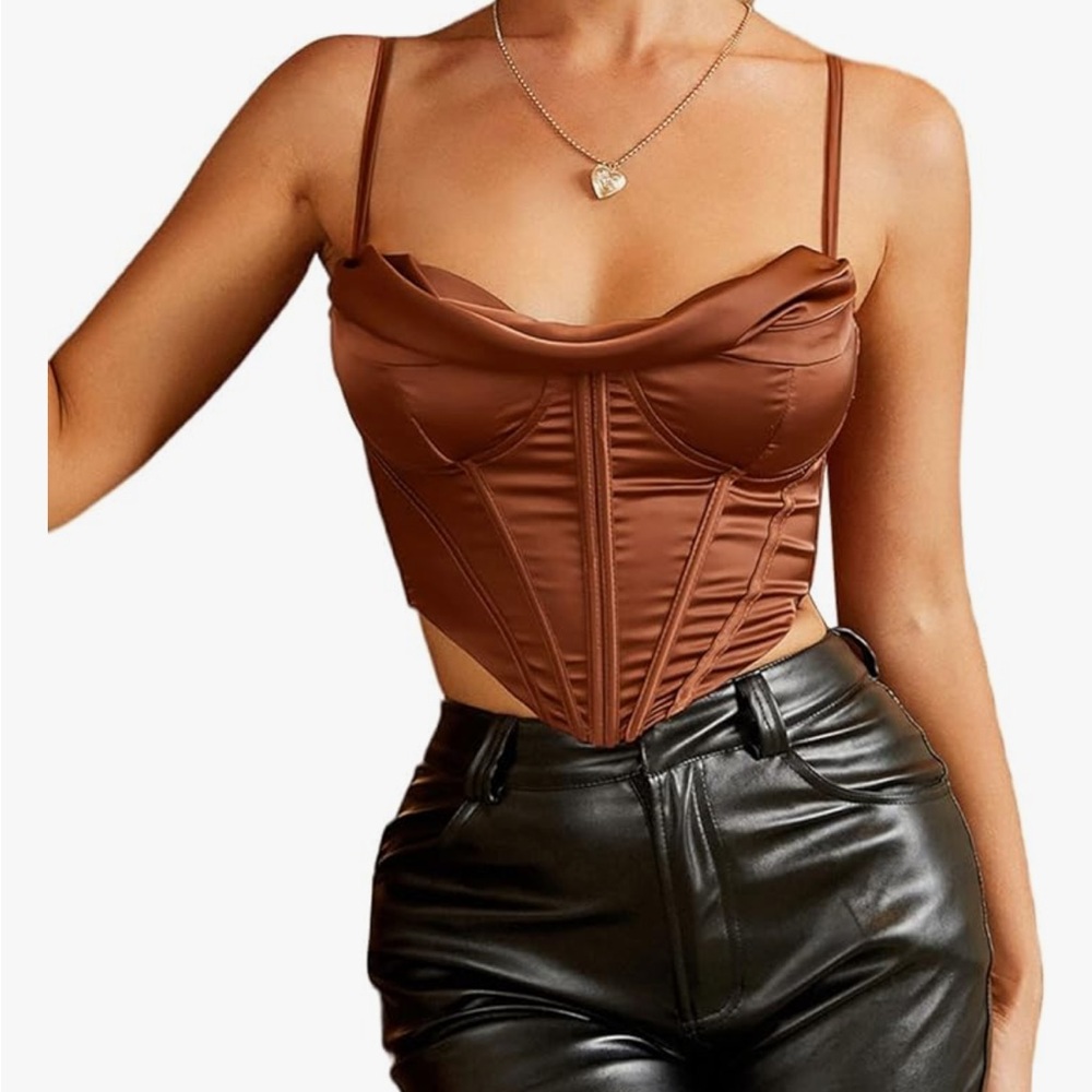 Brown Corset Top (Small)